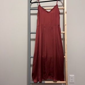 Aritzia Wilfred Red Midi Dress | Size 2